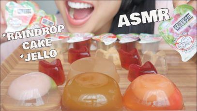 ASMR Mizu Shingen Mochi AKA Raindrop CAKE + Jello (RELAXING EATING SOUNDS) NO TALKING | SAS-ASMR