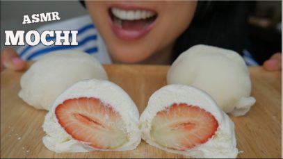 ASMR MOCHI *Fresh Fruits *Best Mochi I’ve EVER had (STICKY SOFT EATING SOUNDS) No Talking | SAS-ASMR