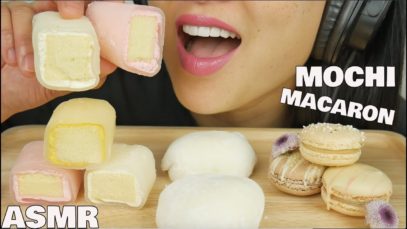ASMR MOCHI + MACARON (SOFT CHEWY EATING SOUNDS) NO TALKING | SAS-ASMR