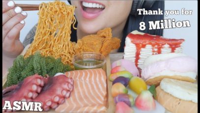 ASMR MOST POPULAR FOOD ON MY CHANNEL  *THANK YOU FOR 8 MILLION (EATING SOUNDS) NO TALKING | SAS-ASMR