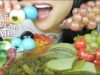 ASMR MOST POPULAR FOOD (TANGHULU ALOE VERA POPPING BOBA SEAGRAPES JELLY) NO TALKING | SAS-ASMR