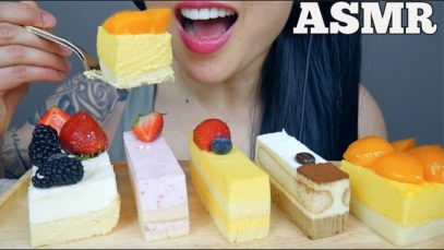 ASMR MOUSSE CAKE CHEESE CAKE (EATING SOUNDS) NO TALKING | SAS-ASMR