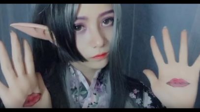 ASMR MOUTH SOUNDS EATING EARS VAMPIRE RP 嘴声舔耳音#75