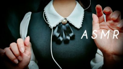 ASMR mouth sounds, hand sounds, hand movements