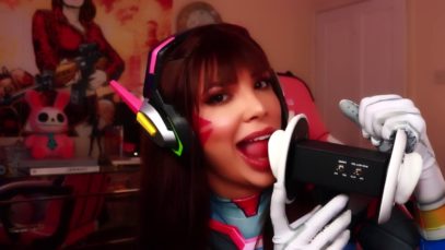 ASMR Mouth Sounds | WARNING ✋ Intense Asmr Ear Eating and Licking ??| Cosplay overwatch dva