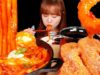 ASMR MUKBANG :) FRIED ONION, SPICY TTEOKBOKKI, CHEESE STICK, GIMMARI, DUMPLINGS | BOKYOUNG COOKING.