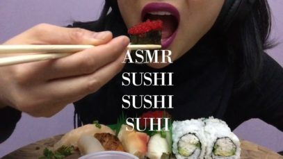 ASMR/MUKBANG Nigiri Sushi California Roll  먹방(EATING SOUNDS) NO TALKING | SAS-ASMR