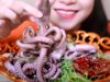 ASMR Nakji (small octopus) CHEWY EATING SOUNDS No Talking | LINH-ASMR