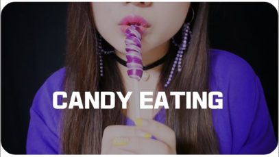 [ASMR] 보라보라 사탕 입소리   No Talking Purple Candy Eating  /キャンディー食べる  Korean ASMR