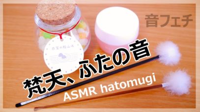 [ASMR] 耳かき(梵天)、蓋の音 [声なし-No Talking]
