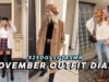 ASMR November Outfit Diary! Winter Fashion Ideas (Tapping, Fabric, Whispers) #25DaysOfASMR