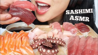 ASMR OCTOPUS + SALMON + TUNA SASHIMI NIGIRI SUSHI (EATING SOUNDS) NO TALKING | SAS-ASMR