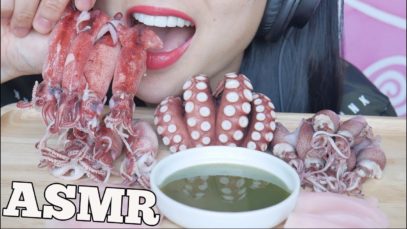 ASMR OCTOPUS + SQUID + FIREFLY (EXTREME EATING SOUNDS) NO TALKING | SAS-ASMR