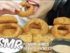 ASMR ONION RINGS + FRIED PICKLES (EXTREME CRUNCH EATING SOUNDS) NO TALKING | SAS-ASMR