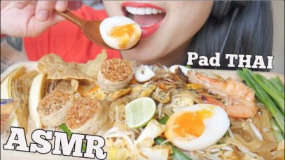 ASMR PAD THAI ผัดไทย (EATING SOUNDS) NO TALKING | SAS-ASMR