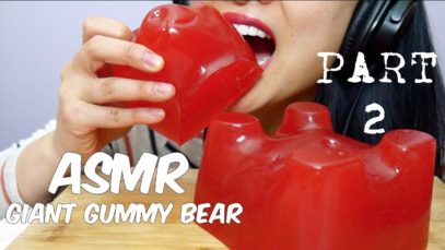 ASMR Part 2. Giant GUMMY BEAR (EATING SOUNDS) No Talking | SAS-ASMR