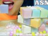 ASMR PASTEL RAINBOW RUBIK’S CAKE (EATING SOUNDS) NO TALKING | SASS-ASMR