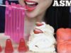 ASMR PAVLOVA CAKE + MOUSSE CAKE + JELLY JELLO (EATING SOUNDS) NO TALKING | SAS-ASMR