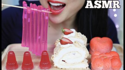ASMR PAVLOVA CAKE + MOUSSE CAKE + JELLY JELLO (EATING SOUNDS) NO TALKING | SAS-ASMR