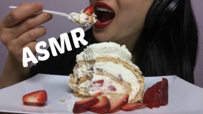 ASMR Pavlova Cake (SOFT FOAMY EATING SOUNDS) NO TALKING | SAS-ASMR