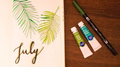 ASMR Plan With Me ? July 2019 Bullet Journal Setup