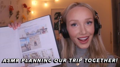 ASMR Planning Our Euro Trip Together! (Whispers, Page Turning…) | GwenGwiz