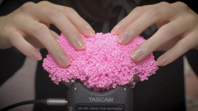 [囁き声-ASMR] つぶつぶ粘土、プレイフォームの音 / Playfoam / Crunchy Slime