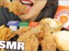 ASMR POPEYES FRIED CHICKEN (EATING SOUNDS) NO TALKING | SAS-ASMR