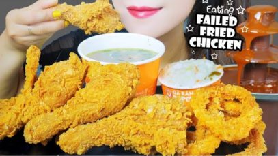 ASMR POPEYES FRIED CHICKEN X HONGKONG SAUCE FONDUE | LINH-ASMR #LINHASMR