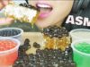 ASMR POPPING BOBA BLACK PEARLS HONEYCOMB POPULAR SWEETS (STICKY EATING SOUNDS) NO TALKING | SAS-ASMR