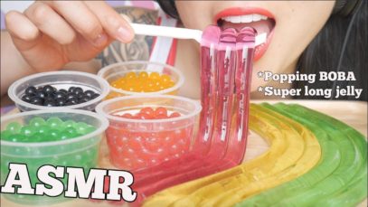 ASMR POPPING BOBA + NOODLE JELLY + POP ROCKS (EXTREME EATING SOUNDS) NO TALKING | SAS-ASMR