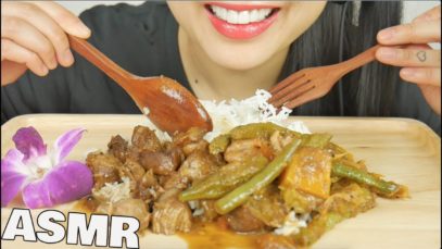 ASMR PORK ADOBO + VEGETABLE PINAKBET (EATING SOUNDS) NO TALKING | SAS-ASMR