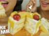 ASMR PUDDING FRUIT CAKE (SOFT RELAXING EATING SOUNDS) NO TALKING | SAS-ASMR