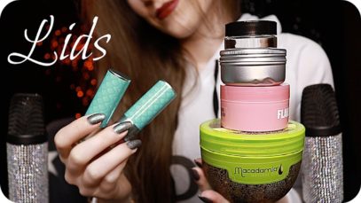 ASMR Pure Lid Sounds (NO TALKING) Ear to Ear Opening & Closing Lids, Lipstick, Makeup, Scrubs Etc. ?
