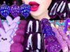 ASMR PURPLE DESSERTS *GRAPE JELLY, BUBBLE GUM, TANGHULU, MARSHMALLOW, CHOCOLATE EATING SOUNDS 먹방
