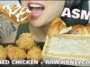 ASMR RAW HONEYCOMB + FRIED CHICKEN (EXTREME EATING SOUNDS) NO TALKING | SAS-ASMR