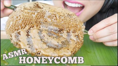 ASMR RAW HONEYCOMB (STICKY SOFT BUBBLY CRUNCH EATING SOUNDS) NO TALKING | SAS-ASMR