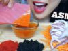 ASMR RAW TUNA *SASHI GRADE + SQUID + TOBIKO + MAYO FIRE SAUCE (EATING SOUNDS) NO TALKING | SAS-ASMR
