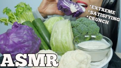 ASMR RAW VEGGIE PLATTER (EXTREME CRUNCHY SATISFYING EATING SOUNDS) NO TALKING | SAS-ASMR