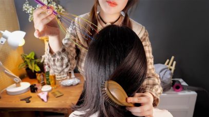 ASMR Realistic Hair Brushing & Scalp Massage on Real Head??