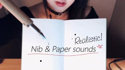 ASMR Realistic! Nib and Paper Sounds for your concentration 1H