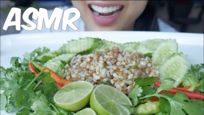 ASMR Red Ant Eggs Salad (เมนูเด็ด!! ก้อยไข่มดเเดง) No Talking | SAS-ASMR