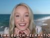 ASMR Relaxing Beach Day! ??? (Sunscreen Application, Sand & Shells, Ocean Waves, Reading…)