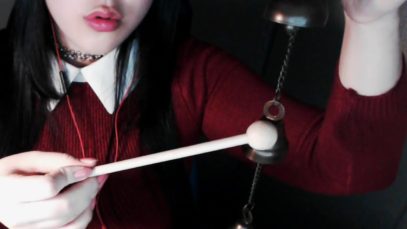 ASMR Relaxing Bell Sounds & Ear blowing (No Talking) 풍경 종소리와 바람