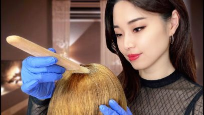 [ASMR] Relaxing Hair Treatment and Hot Iron Curling