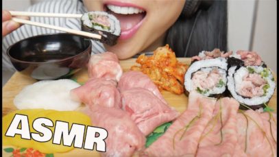 ASMR Roast BEEF SUSHI (EATING SOUNDS) NO TALKING | SAS-ASMR