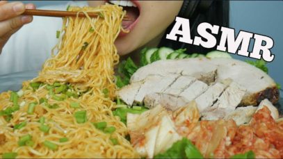 ASMR Roasted PORK + Spicy Noodles (EATING SOUNDS) NO TALKING | SAS-ASMR
