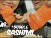 ASMR SALMON SASHIMI (EXTREME *Double* SAVAGE EATING SOUNDS) No Talking | SAS-ASMR