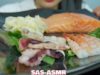 ASMR SALMON + SASHIMI SAMPLES (SAVAGE EXTREME EATING SOUNDS) NO TALKING | SAS-ASMR