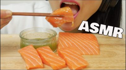 ASMR SALMON (SOFT EATING SOUNDS ONLY) NO TALKING | SAS-ASMR